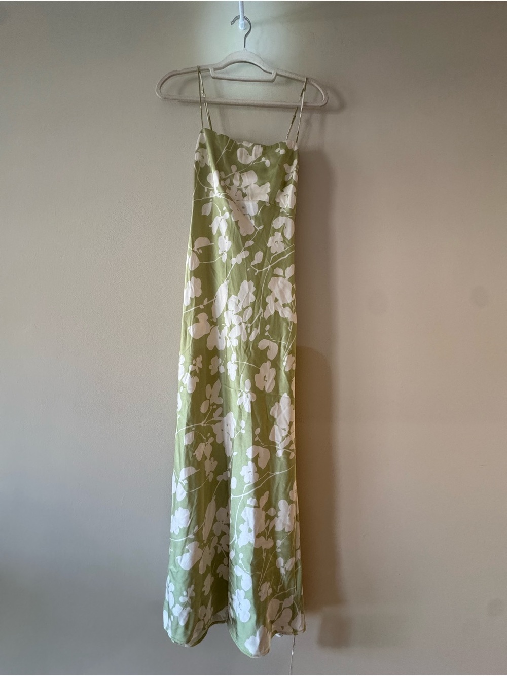 Abercrombie & Fitch Green Floral Slip Maxi Dress M